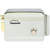 SilverCloud Elettrica Serratura YR300 destrimani, 12 V, Chiusura Normale Fail-Secure, Acciaio Inox, Pulsante di sblocco, Compatibile con sistemi di co, Satin Nickel