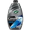 Turtle Wax Hybrid Solutions Lavaggio e Cera Ceramica per Auto, 1,42 L, shampoo auto a pH neutro con protezione della vernice ad alta repellenza all'acqua, brillantezza senza aloni, cera a lunga durata