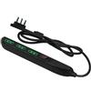 FANTON 47403 Multipresa SLIM 1,5 metri 3 prese bipasso, interruttore di sovraccarico con spina piccola CLOCK utile per posti stretti, dietro a mobili e comodini, colore nero