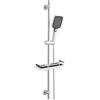 Görbach Saliscendi Doccia con Soffione 3 Getti, Asta Doccia 100 cm Cromo
