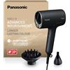 Panasonic EH-NA0J Asciugacapelli nanoe MOISTURE+ e Minerale, if Design Award 2023, Diffusore e Bocchetta Concentratrice, Modalità Alternata Calda e Fredda, Cura della Pelle, Potenza 1600W, Nero
