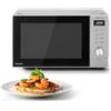 Panasonic NN-SD36QSEPG Forno a Microonde 29L, 1000W, Scongelamento Automatico, 11 Programmi Automatici, Timer, Argento