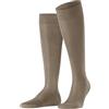 FALKE Tiago M Kh sostenibili cotone filo di Scozia al ginocchio tinta unita 1 paio, Calzini lunghi Uomo, Marrone Sesame 4390, 39-40