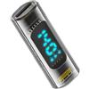 JSER Adattatore di estensione intelligente Type-C USB-C femmina-femmina con display LED per corrente e tensione, trasparente, USB4.0 40Gbps 140W, monitor, tester e rilevatore.