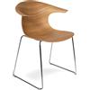 Infiniti Sedia LOOP 3D WOOD a slitta - INFINITI