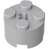 XYEIUGO 6143 Mattone Rotondo 2x2 con Foro dell'Asse 50 Pezzi GDS-607 compatibile con Lego Mattoncini da Costruzione Colore:Gris bleuté clair 194