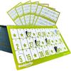 Bashtastic 1008 Cartelle Tombola con Finestrelle - Cartelle Tombola Classica, Cartella Riutilizzabile, Numerate e Tutte Diverse tra Loro per il Gioco Tradizionale e Bingo 90 Palline, Colore Giallo