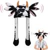 Hifot Animale Cappello con Orecchie Che Si Muovono, Peluche Cappello Orecchie Che Si Muovono, Cappelli Divertenti per Bambini e Adulti per Halloween Natale Carnevale Feste di Compleanno Regalo