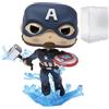 Funko POP Marvel: Avengers Endgame - Capitan America con scudo rotto e Mjoinir Funko Vinyl Figure (Bundled con custodia protettiva compatibile), multicolore, 9,5 cm