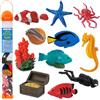 Safari Ltd. Plastoy 6991-04 - Tubo con Miniature di Animali e Oggetti della barriera corallina