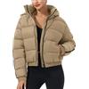 Pioneer Camp Giacca invernale da donna con cappuccio a 3/4 Jack di spessore medio cropped giacca corta impermeabile con cappuccio
