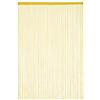 Relaxdays Tenda a Fili, 145x245cm, con Passante, per Porte e Finestre, a Frange Accorciabili, Lavabile, Oro