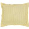 Better Trends 100% cotone trapuntato, unico e lussuoso, lavabile in lavatrice, asciugabile in asciugatrice, giallo, standard Sham
