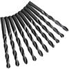 Profibohrer 10 pezzi HSS-R punte elicoidale per metallo DIN 338N Ø 0,9 mm