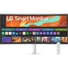 LG Smart Monitor 34U601SA-W (3440 x 1440 pixel, 34"), Monitor, Bianco