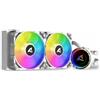 Sharkoon S80 RGB Case per computer, Processore Raffreddatore di liquidi tutto in