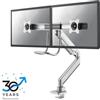 Neomounts NM-D775DXSILVER Braccio per monitor 10-32 - molla a gas - Topfix - 180