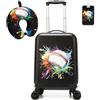 HTgroce Valigie per bambini, Trolley Bambino da Viaggio, Valigia Ragazzo Trolley Bagaglio a Mano Bagaglio per bambini