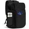 Gluckstar per Ryanair 40x20x25 Bagaglio a Mano, 20L Borsa da Valigia da Viaggio Aereo Cabina, Porta Pc Zainetto Donna Uomo Backpack per Vueling/Wizzair Piccolo Nero