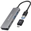 GrauGear G-HUB2A2C-AC GRAUGEAR USB-HUB 4x USB 3.0, 2x Type-C und 2x Type-A retail