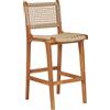 House Nordic ApS Sedia da bar Derby in teak e polyrattan.