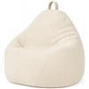 Bananair Pouf sacco in velluto a coste BANANAIR 105 x 85 cm bianco