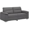 vidaXL Divano a 2 posti Grigio in Similpelle 180x81x84 cm