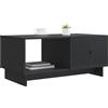 vidaXL Tavolino da salotto Nero 90 x 50 x 40 cm Legno ingegnerizzato