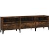 vidaXL Mobile Porta TV Rovere Fumo 150x30x44,5 cm in Legno Multistrato