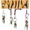 FujFuj Classic Oak Wood - Gentleman portachiavi da parete con nodi