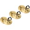 PATIKIL Cimbali per Dita, 3 Coppia Dito Ballo Ventre Zills Ottone Strumento Musicale Piccolo per Feste Ballo