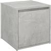 vidaXL Cassetto Contenitore Grigio Cemento 40,5x40x40 cm in Legno