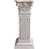 BSKJMMP Colonna romana decorativa bianca classica da giardino, piedistallo per fioriere, stampaggio a iniezione, statua stand per interni ed esterni (30 x 30 x 70 cm)
