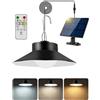 Sararoom Lampadario Solare, 500LM/3 Colori/4 Modi Lampada Solari da esterno - IP65 Lampada a Sospensione con Telecomando/Timer/Sensore Crepuscolare/Cavo 5m Luce Solar Interno per Giardino Gazebo