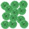 PATIKIL 10.5cm Pompon Carta Velina, 12Pz Fiori di Carta Pom Poms Decorativi Colorati per Matrimoni Addio Nubilato Compleanno Decorazioni Sfondo, Verde