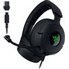Razer Kraken V4 X - Cuffie da gioco cablate per PC (driver TriForce da 40 mm, microfono cardioide retrattile, suono surround 7.1, Chroma RGB, per PC, console e telefoni tramite USB-C) Nero