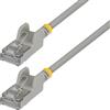 StarTech Cavo Ethernet Cat6A Ultra Slim Grigio 80cm, Snagless, FTP, Rame Puro, Cavo di Rete Patch RJ45 Ultra Sottile 34 AWG, Testati Singolarmente