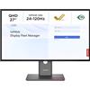Lenovo ThinkVision Professional P-Series, monitor Premium ad alta risoluzione (27 QHD), pannello IPS a colori fedeli e base ergonomica avanzata - Nero