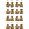 JOJIDE Getto Principale carburatore filettato da 5 mm (16 Pezzi/Confezione) for ugelli iniettori carburatore 125cc-250cc 5 (Set), Accessori per Barche