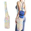 Hiseng Borsa Tappetino Yoga in Tela con Tasche | Tessuto in Tela Tote Palestra. Tasche Capienti per Accessori e Oggetti Personali. Perfetto per Yoga, Pilates e Fitness