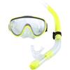 HERCHR Set di snorkeling, maschera in vetro temperato in PVC semi di respirazione semi secco 4 colori marcia di snorkeling professionale per adulti (C)