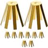 Entgoinggo Estensione per albero da golf in ottone, 20 mm, riparazione mazza (25 mm)