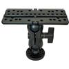 Lastdaytime per kayak Fish Finder Mount Base 3-Hole Nylon Acciaio per kayak (A)