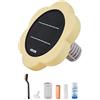 VEVOR Ionizzatore Solare per Piscina Purificatore per Acqua Piscina Purificatore agli Ioni di Rame max. 170343 L, Ionizzatore ad Energia Solare Galleggiante per Vasca Idromassaggio, Forma Fiore