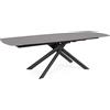 Bizzotto Tavolo allungabile joakim 160-240x90 cm, nero