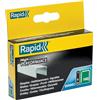 Rapid 2000 Graffe Piatte n.140/8 in Acciaio Zincato per Cartone e Plastica | Per l'Applicazione di Materiale Isolante, Plastica e Cartone Sottile e Tappeti