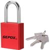 SEPOX Lucchetto resistente alle intemperie con chiavi, 40 mm, in alluminio massiccio, resistente alla corrosione, per serratura, cancello da giardino, capannone, armadietto, porta di sicurezza