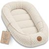 Totsy Baby Baby Nest morbido per Neonato - Nido soffice coccoloso e portatile per Lettino Culla Carrozzina Cameretta Viaggio - accogliente caldo Bimbo e Bimba 90x50 cm Crema