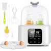Wrischan Scaldabiberon, Scalda Biberon 6 in 1 per latte materno e formula con controllo intelligente della temperatura, mantenimento 48H, scaldalatte, riscaldamento alimenti, scongelamento, vapore