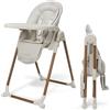 Maxi-Cosi Seggiolone Maxi-Cosi Ava Plus, 0-3 anni, imbottitura comoda inclusa, compatto e pieghevole, leggero (9,62 kg), 6 livelli di regolazione in altezza, vassoio rimovibile, 2 ruote, Elegance Beige